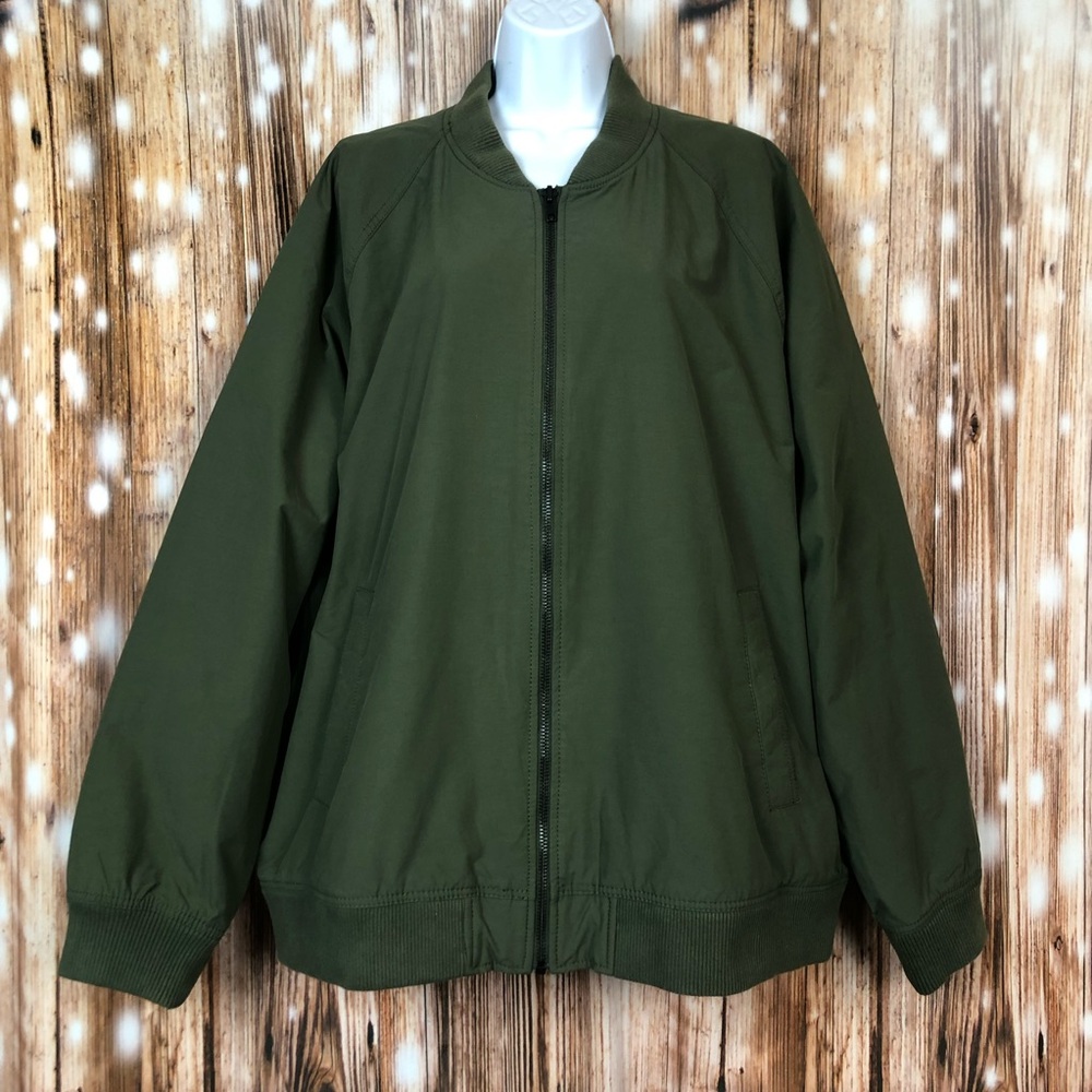 Gap Dark Green Raglan Bomber Jacket